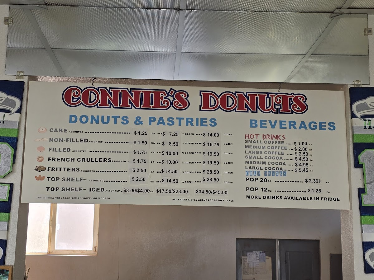 Connie's Donuts & Espresso LLC Menu - Image 1